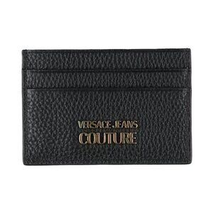 Versace Jeans Couture Black Leather Wallet / Card Holder NIB